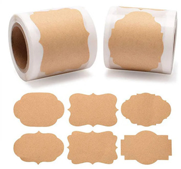 250pcs 2*1.2inch Blank Stickers scrapbooking labels sticker for Package and wedding decoration DIY stationery sticker