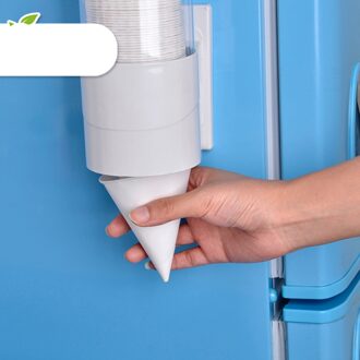 250PCS 3.7oz Wegwerp Kegel Water Cups Papier Trechter Cups Sneeuw Kegel Cups-Wit