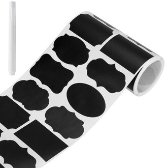 250Pcs 5.5X3.5Cm Uitwisbare Schoolbord Sticker Waterdicht Keuken Potten Organizer Labels Pvc Uitwisbare Krijtbord Sticker