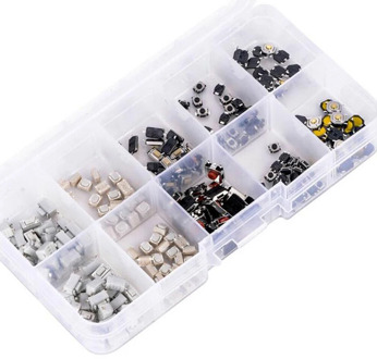 250pcs/box 10 Models Car Remote Control Tablet Micro Switch Key Touch Tactile Push Button Component