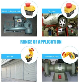 250V Universele Veiligheid Schakelaar Noodstop Afgesneden Killer Waterdicht En Schakelaars Elektromagnetische Voor Slijpmachine