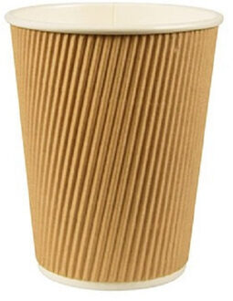 250x Duurzame kartonnen koffiebekers/drinkbekers 200ml - Milieuvriendelijk en composteerbaar - wegwerp bekers