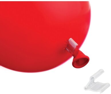 250x stuks ballonnen sluitingen clipjes/klemmetjes - Feestversieringen accessoires
