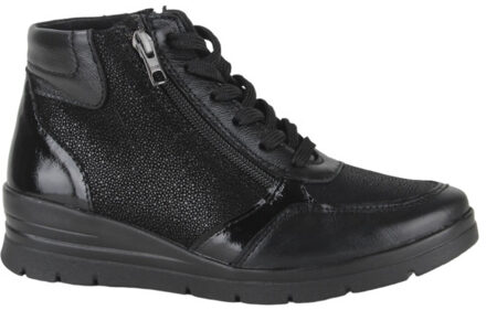 2510003-000 dames veterboots sportief - maat 40 Zwart