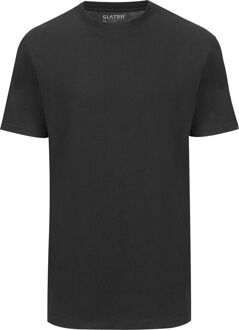 2520 - 2-pack Heren T-shirt Hoge Ronde Hals Zwart Basic - M