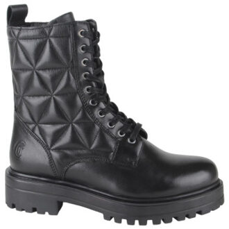 2520002-000 dames veterboots sportief Zwart - 42