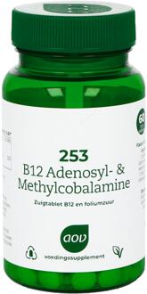 253 B12 Adenosyl- & Methylcobalamine - 60 zuigtabletten - Vitamine B12 - Voedingssupplement