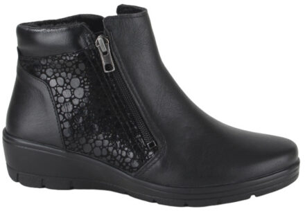 2530002-000 dames enkellaarzen gekleed Zwart - 38