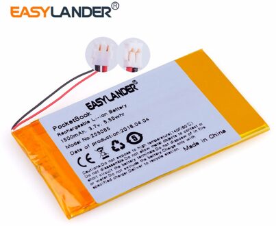 255085 3.7V 1500Mah Li-Polymeer Batterij Voor MP4 MP5 Tablet Telefoon Navigator Gps Verkeer Recorder E-Book Tolino vision MLP255085