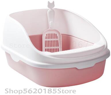 256 Semi-closed Cat Toilet Bentonite Cat, Sand Cat, Dung Pot, Cat Articles, Cat Sand Shovel Model2