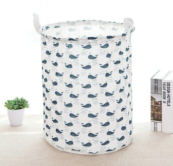 2599 Vuile Kleren Opslag Mand Opvouwbare Waterdichte Wasmand Wasmand Katoen Linnen Wasmand Speelgoed Opslag Buck klein vis