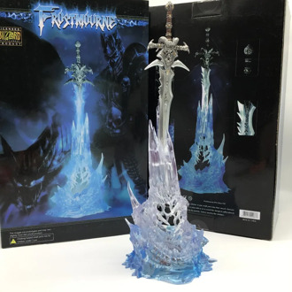 25cm Wow Arthas Menethil's Weapon Frostmourne Sword with LED Lighting Figma Starz PVC Action Figure Toy