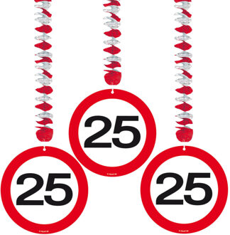 25e verjaardag versiering - Hangdecoratie Multikleur
