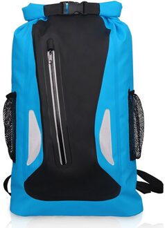 25L Reflecterende Dry Sack Roll Top Dry Sack Lichtgewicht Camping Gear Alpinisme Zak Sport Rugzak Voor Campin Sport Bag blauw