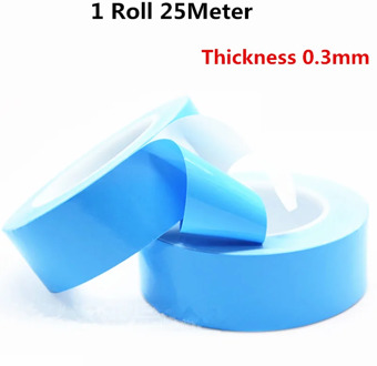 25M*0.3mm Insulating Heat Dissipation Tape Double Sided Heat Thermal Conductive Thermally Conductive Adhesive Tape