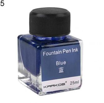 25Ml 6 Kleuren Niet-Carbon Glitter Kalligrafie Schilderij Tekening Vulpen Inkt Blauw