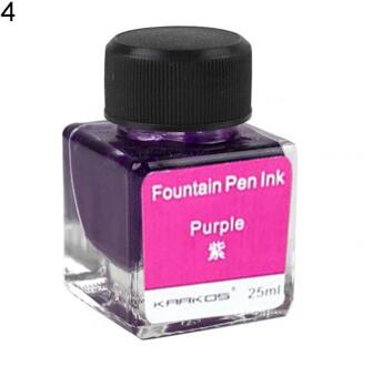 25Ml 6 Kleuren Niet-Carbon Glitter Kalligrafie Schilderij Tekening Vulpen Inkt Paars