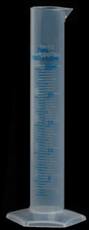 25Ml Maatcilinder Laboratorium Test Afgestudeerd Vloeibare Trial Tube Jar Tool