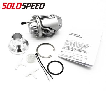 25Mm/34Mm SQV3 Ssqv Bov Turbo Blow Off Valve Bov Met Adapter Flens 34MM-zwart