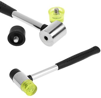 25Mm Dubbele Gezicht Soft Touch Hamer Rubber Hamer Lederen Diy Gereedschap