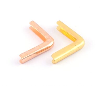 25Mm Hoekbeschermers Metalen Hoeken Met Retro Patroon Hoek Protector Voor Dozen, Tafels En Boeken Hoek Beugel Sieraden roos goud
