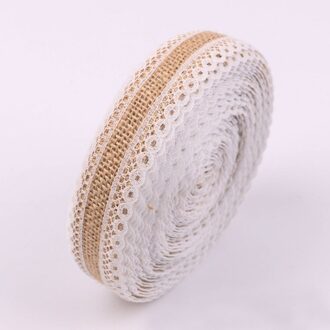25Mm Jute Jute Linten Vintage Bruiloft Accessoires Een Meter Kant Jute Hessische Rustieke Bruiloften & Feesten Verjaardag Feestartikelen stijl B