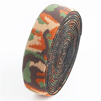 25mm Kleurrijke Gedrukt Gillter Elastische Linten Bands Elastische Tape DIY Hoofddeksels Kleding Zak Broek Naaien Accessoires 1 meter Camouflageamry groen