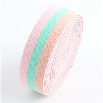 25mm Kleurrijke Gedrukt Gillter Elastische Linten Bands Elastische Tape DIY Hoofddeksels Kleding Zak Broek Naaien Accessoires 1 meter roze groen oranje