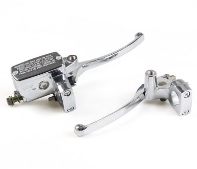 25mm Motorcycle Brake Clutch Hoofdcylinder Lever Universal voor 25mm Stuur Voor NV600 VT600 Shadow VLX600 1998- Zilver
