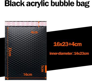 25Pc Bubble Mailers Gevoerde Enveloppen Gevoerd Poly Mailer Self Seal Black Bags Voor Boek Tijdschrift Snelle Levering