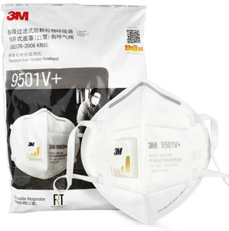 25pcs/Bag 3M 9501V+/9502V+ KN95 Particulate Dust Mask Respirator Earloop Anti-haze Protective Masks 3M Original
