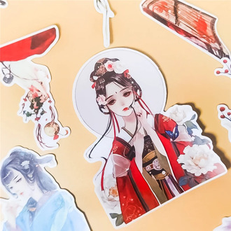 25pcs Creative Cute Self-made Ancient beauty girls Scrapbooking Stickers /Decorative Sticker /DIY Craft Photo Albums