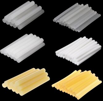 25Pcs Melt Lijm Stok Hoge Viscositeit Wit 7Mm Voor Diy Ambachtelijke Speelgoed Reparatie Tool