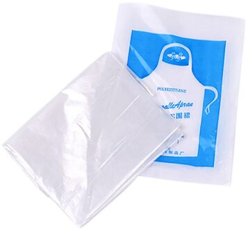 25Pcs Unisex Multifunctionele Clear Veilig Huidvriendelijke Waterdichte Kinderen Volwassenen Wegwerp Schorten Keuken Restaurant Benodigdheden Adults 25stk