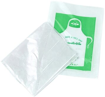 25Pcs Unisex Multifunctionele Clear Veilig Huidvriendelijke Waterdichte Kinderen Volwassenen Wegwerp Schorten Keuken Restaurant Benodigdheden kinderen 25stk
