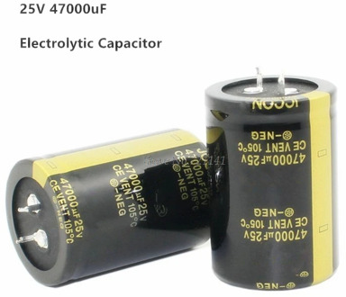 25V 47000uF 35X50mm Aluminum Electrolytic Capacitor High Frequency Low Impedance Through Hole Capacitor Size 35*50mm Dropship