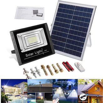 25W/45W/65W Zonne-straat Licht Buiten Waterdichte Led Schijnwerper Solar Wandlamp IP67 Voor outdoor Park Tuin Solar Overstroming Licht