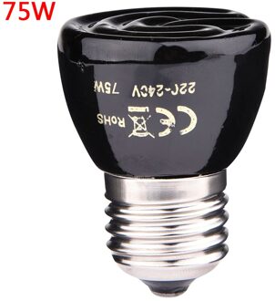 25W 50W 75W 100W Huisdier Verwarming Lamp Zwart Infrarood Keramische Emitter Warmte Gloeilamp Huisdier Broedmachine kippen Reptiel Lamp 220-240V