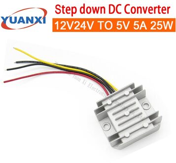 25W Step Down Dc Converter 12V 24V Naar 5V 5A 25W Dc Dc Converter