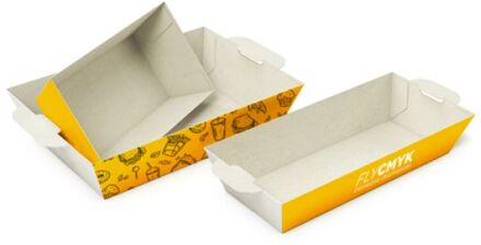 25x frietbakjes bedrukken met jouw eigen ontwerp doe je bij drukbedrijf! (25 st) drukken