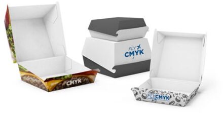 25x hamburgerbakjes bedrukken met je eigen ontwerp (25 st) drukken