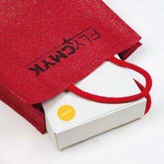 25x luxe jute tassen met glitters bedrukken voor een extra luxe uitstraling (25 st) drukken