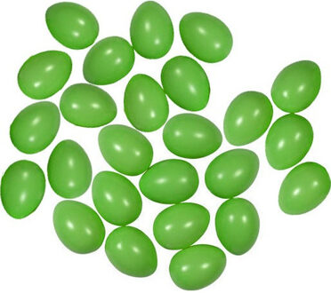 25x Pastel groen eitje 6 cm om mee te knutselen