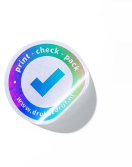 25x ronde stickers foliedruk (25 st) drukken