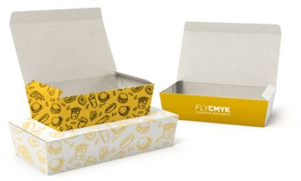 25x snackbox bedrukken - handig voor catering en snackbar (25 st) drukken