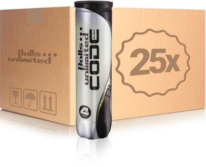 25x verpakking  4 stuks Code Black geel - nosize