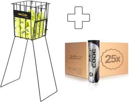 25x verpakking  4 stuks Code Black Plus ballenmand geel - nosize