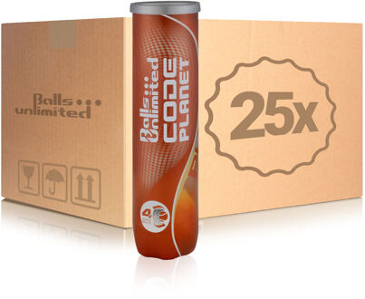 25x verpakking  4 stuks Code Planet geel - nosize