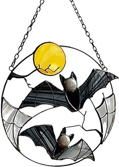 25X15Cm Zinklegering Interieur Exterieur Decoratie Unieke Bat Hanger Legering Bat Wind Chime Hanger Tuin Yard decor