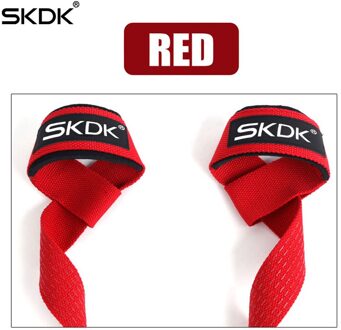 25X20X5Cm 1Pc Padded Gewichtheffen Bandjes Training Handschoenen Hand Pols Wraps Grip Band Gym fitness Sport Apparatuur Accessorie Rood